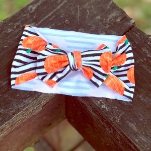 Striped pumpkin headwrap